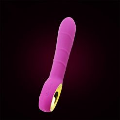 Magic Massager ribbed silicone rechargable vibrator BLACK