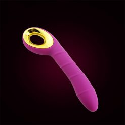 Magic Massager ribbed silicone rechargable vibrator BLACK