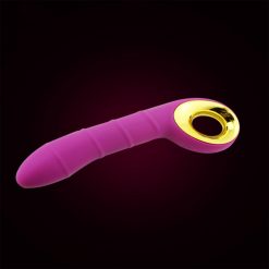 Magic Massager ribbed silicone rechargable vibrator BLACK