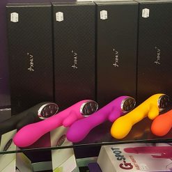 TOP OF THE LINE - Silicone clit stimulating vibrator with multispeed and heating.