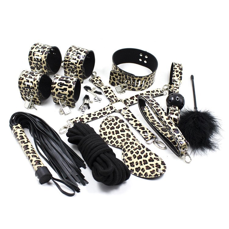 Leopard print bondage kit