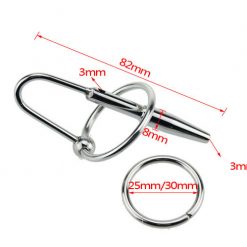 Metal urethral sounding probe