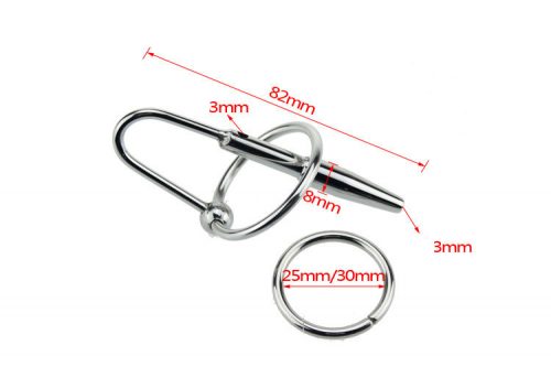 Metal urethral sounding probe