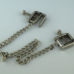 Heavy Duty Metal Nipple Clamps with Winder and joining Chain