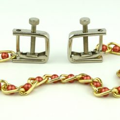 Metal Nipple Clamps with Pearl Chainlink