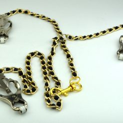 Metal Nipple and Clitoral Clamps with Chainlink