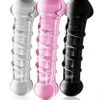 Glass Double Ender available in Pink, Clear and Black