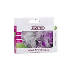 Shots Toys Purple Metal Handcuffs