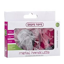 Shots Toys Red Metal Handcuffs