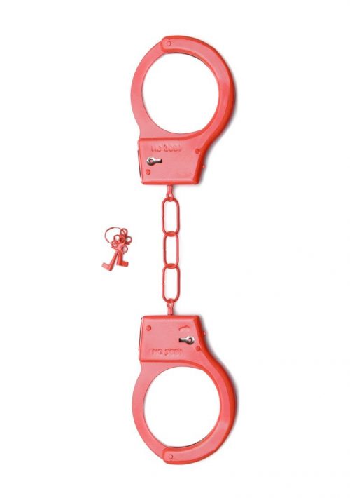 Shots Toys Red Metal Handcuffs