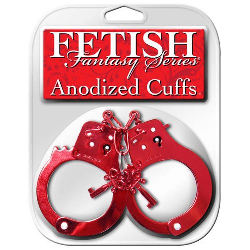 FETISH FANTASY SERIES ANODIZED CUFFS RED