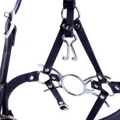 SM Spider O Ring Gag Nose Hook Fetish Fantasy Mouth Gag