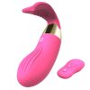 Cute Whale Wearable Dildo Wireless 12 Speed USB Heating Silicone Dildo