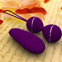 Wireless and rechargable Kegel Balls with Remote