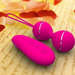 Wireless and rechargable Kegel Balls with Remote