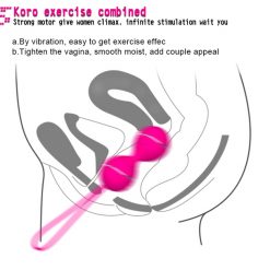 Wireless and rechargable Kegel Balls with Remote