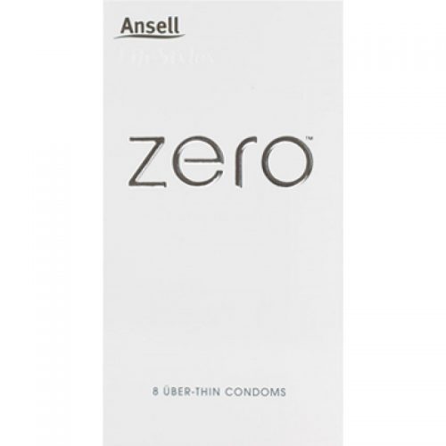 Ansell Zero Uber Thin Condoms 8 pack