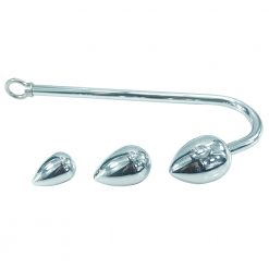 Anal bondage hook with interchangeable heads
