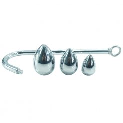 Anal bondage hook with interchangeable heads