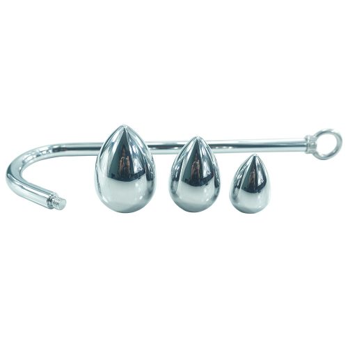 Anal bondage hook with interchangeable heads