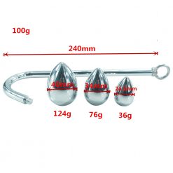 Anal bondage hook with interchangeable heads