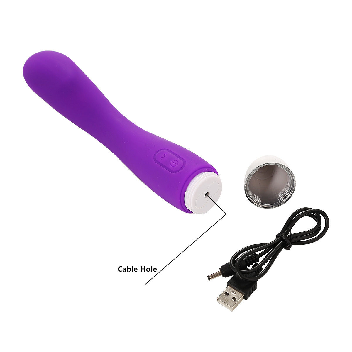 Rechargeable multi speed silicone vibe