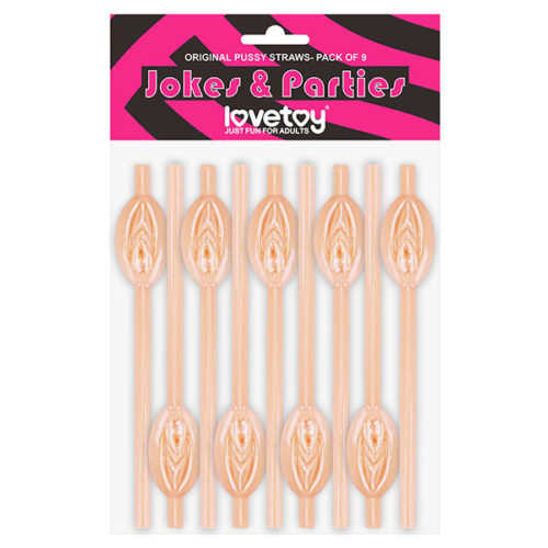 Pussy Straws - 9 pack Flesh