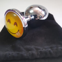 Alternative view of Stainless Steel Emoji TONGUE POKER Butt Plug