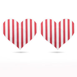 Hearts And Stripes Nipple Pasties - Image 4