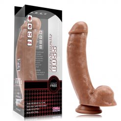 Big Boss 8" Suction Cap Dong Liquid Poured Silicone - Image 3