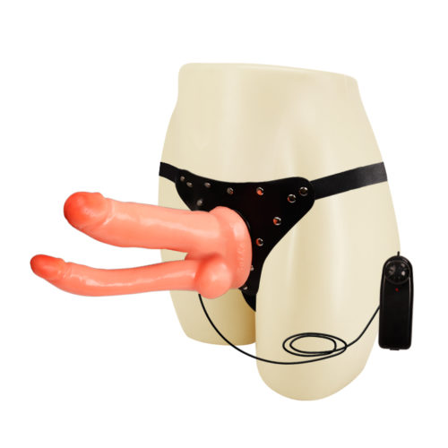 Double Penetrating Vibrating Strap On