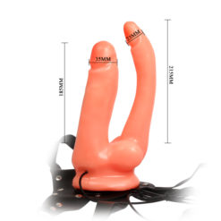 Alternative view of Double Penetrating Vibrating Strap On