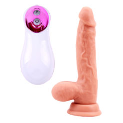 PSY Vibrating Suction Cap Dong Liquid Poured Silicone 7.6"