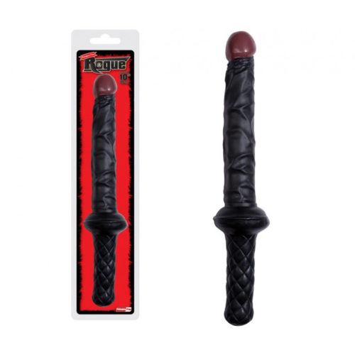 Rogue 9" Black Dong With Handle