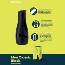 Alternative view of Satisfyer Men Classic Stroker Black Or Silver