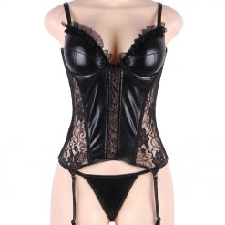 Alternative view of Sexy Leather Look Corset