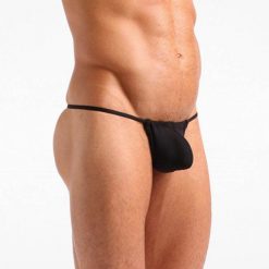 Mens Black G-String - Image 2