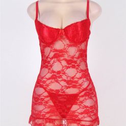 Sexy Red Lace Nightie In Various Sizes - Image 3