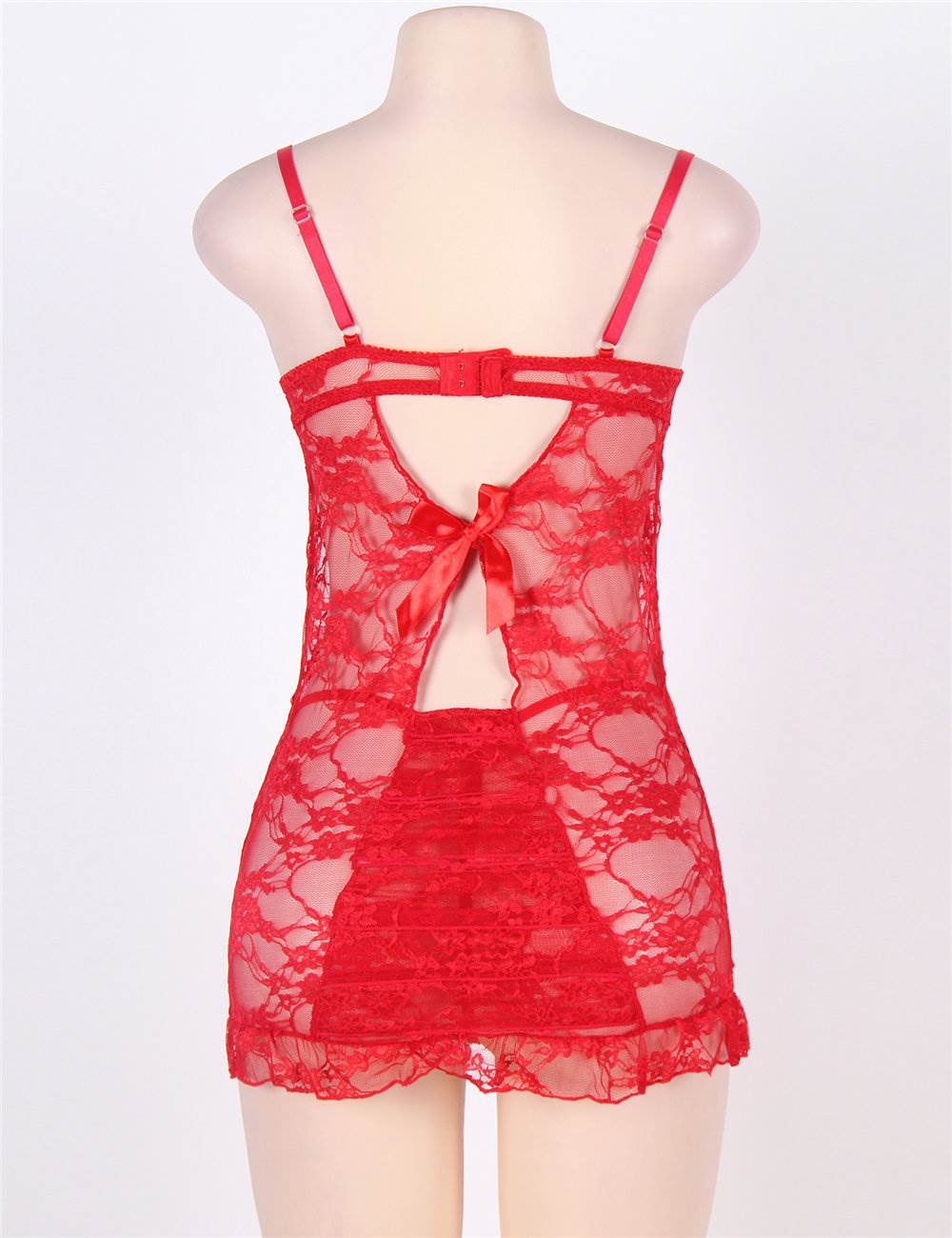 Sexy Red Lace Nightie In Various Sizes - Image 4