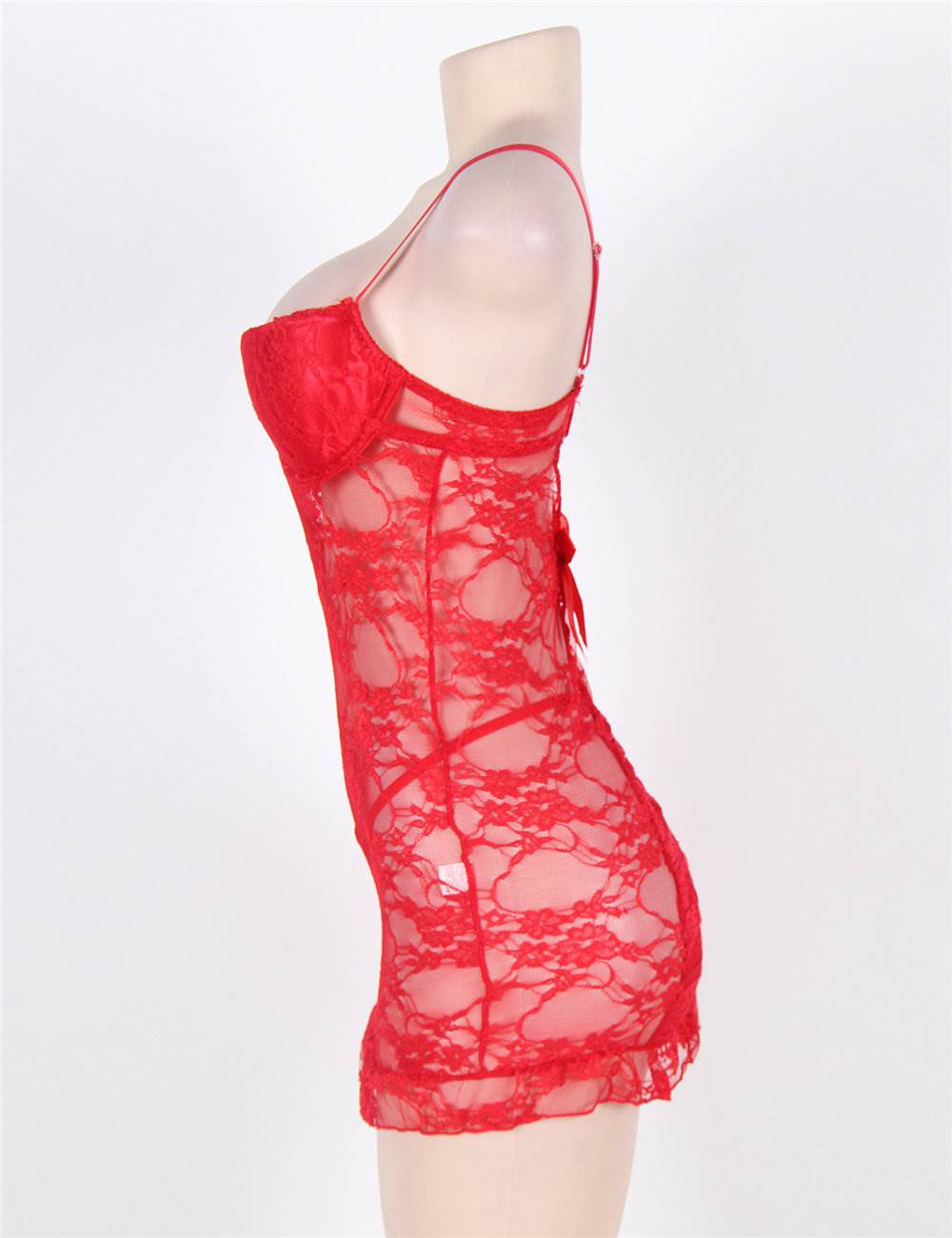 Sexy Red Lace Nightie In Various Sizes - Image 5
