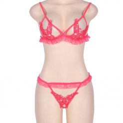 Pink Butterfly Bra And Panty Set - Image 7