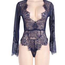 Sexy Teddy With Long Sleeves In Various Colours And Sizes - Image 18
