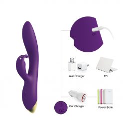 Silicone Clit Stimulating Vibrator With 9 Speed Vibration - Image 7
