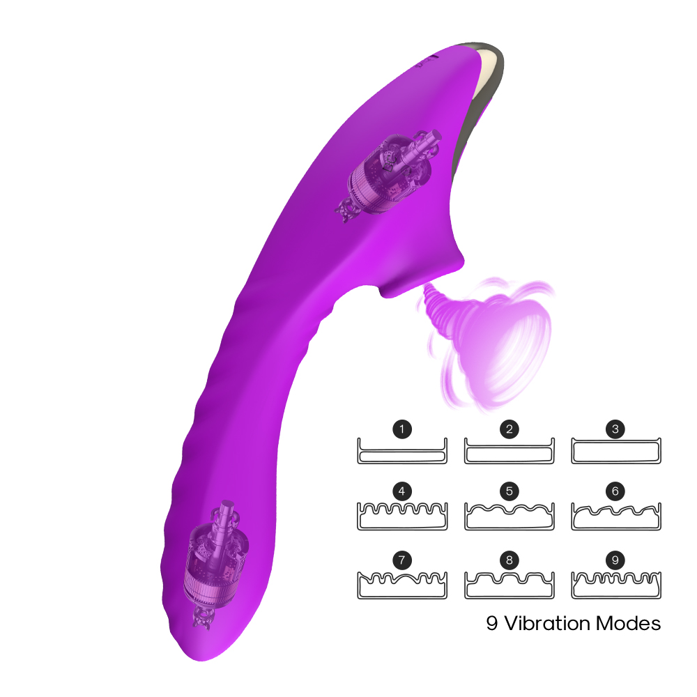 Silicone Vibrator With 9 Speed Suction And Vibration - Image 5