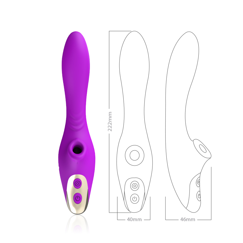 Silicone Vibrator With 9 Speed Suction And Vibration - Image 3