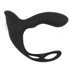 Alternative view of Black Mont Prostate Massager With Cock Ring Multi Speed And Rechargeable