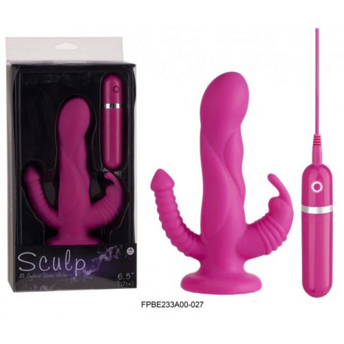Sculp 10 Speed Vibration Shaft, Clit And Anal Vibrator In 1