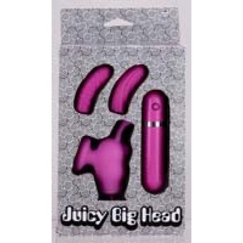 Juicy Big Head Cockring And Finger Vibe Set