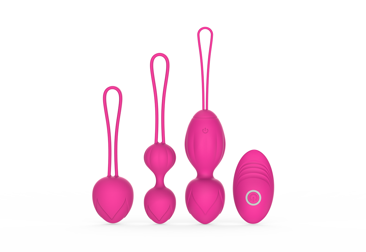Wireless And Rechargeable Kegel Ball Kit With Vibrating Remote