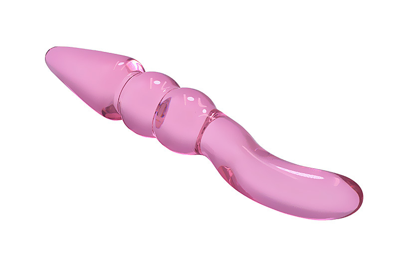Ergonomic Pink Glass Toy - Image 5